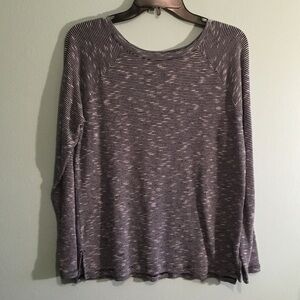 GAP Navy and White Striped Long Sleeve Tee